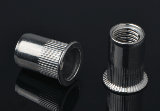 Keluli tahan karat countersunk kepala knurled badan rivet kacang jenis terbuka
